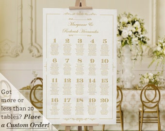 printable wedding table seating chart template gatsby 1920s etsy