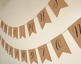 printable halloween bunting flag template in spooky orange and etsy