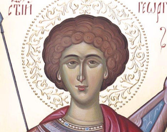 Icon St. George the Great Martyr, hand painted, orthodox icon, icon art, orthodox gifts, iconography