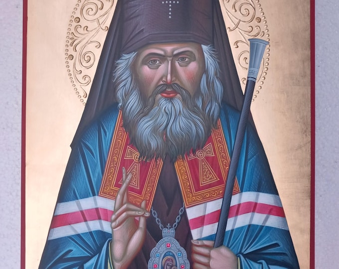 St. John Maximovitch icon, Holy Hierarch St. John of Shanghai and San Francisco, hand painted icon