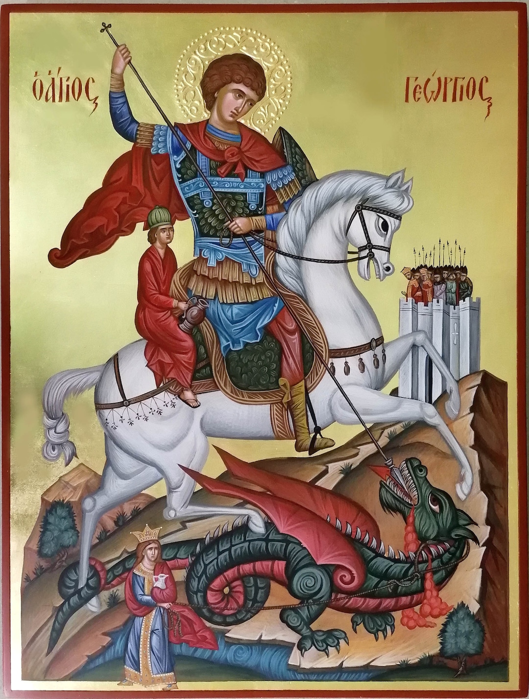 St Hand Painted, Orthodox Icon, Christian Gift, Byzantine