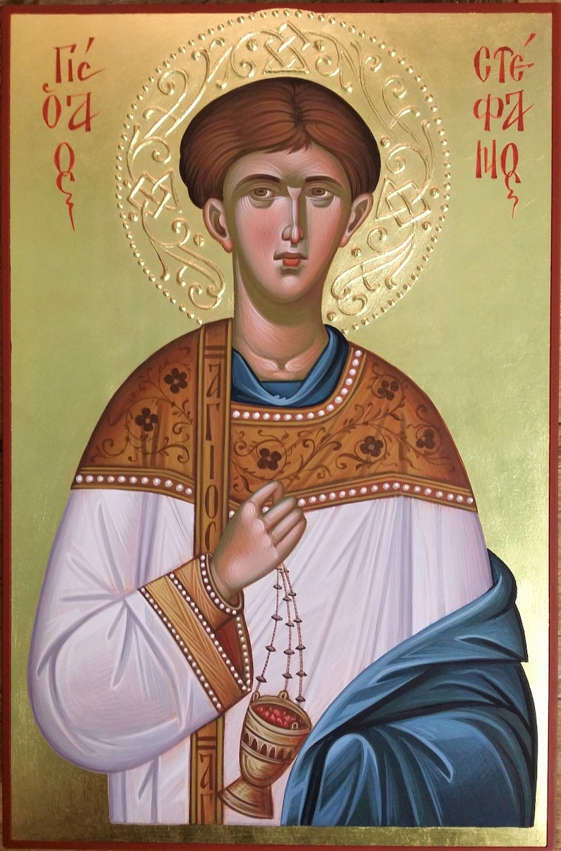 St Stephen Icon Hand Painted Icon Byzantine Icon Orthodox Etsy St Stephen Icon Hand Painted Icon Byzantine Icon Orthodox Etsy