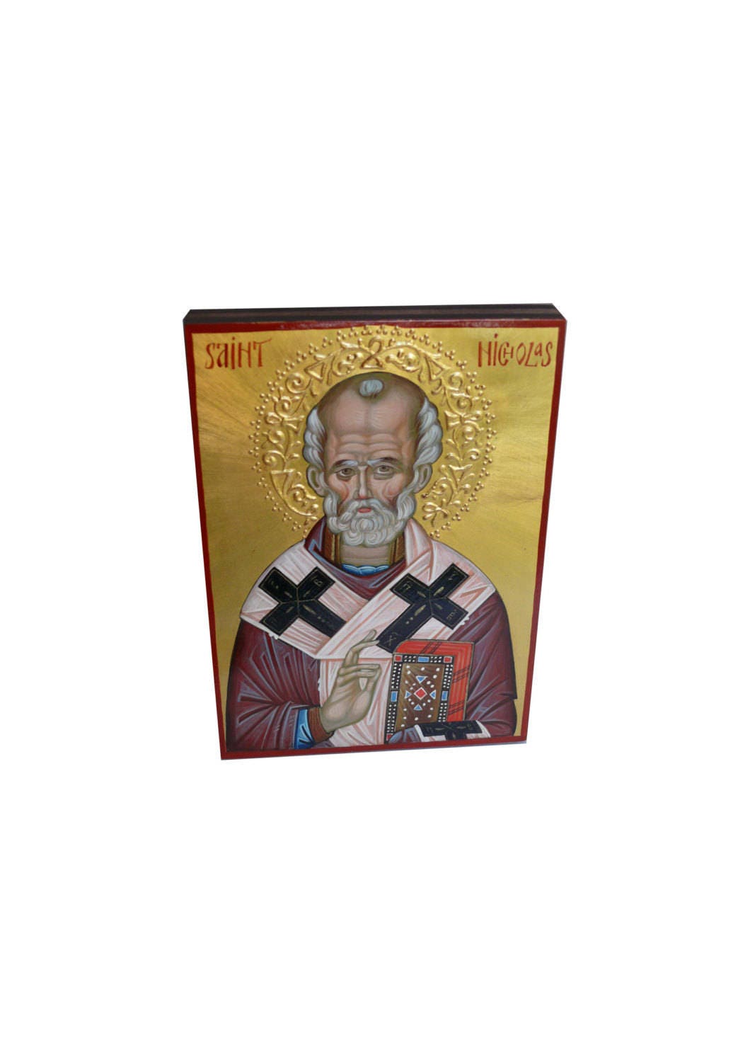 St. Nicholas, Orthodox St. Nicholas Icon, Byzantine icon, iconography