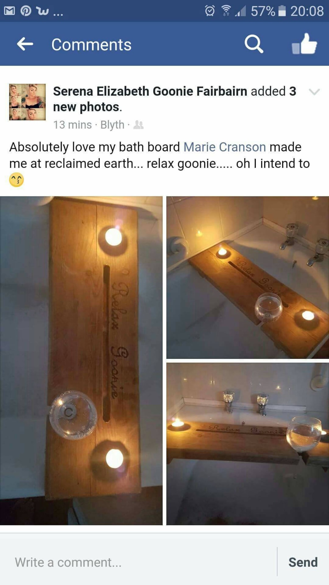 Bath Tray With Ipad Holder and Wine Glass Holder. Etsy