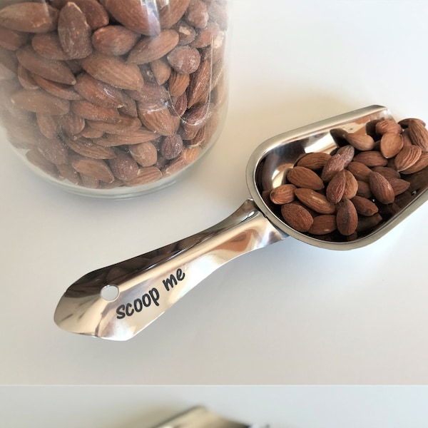 Personalized Engraved SCOOP | Unique Individual Engraving | Candy Dessert Bar | Popcorn Scoops | Snack Bar | Take a Treat | Stainless Steel