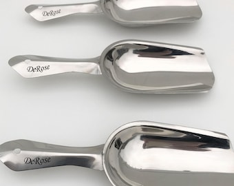 Cuchara de acero inoxidable personalizada – Grabada para mesa de dulces, recuerdo de boda