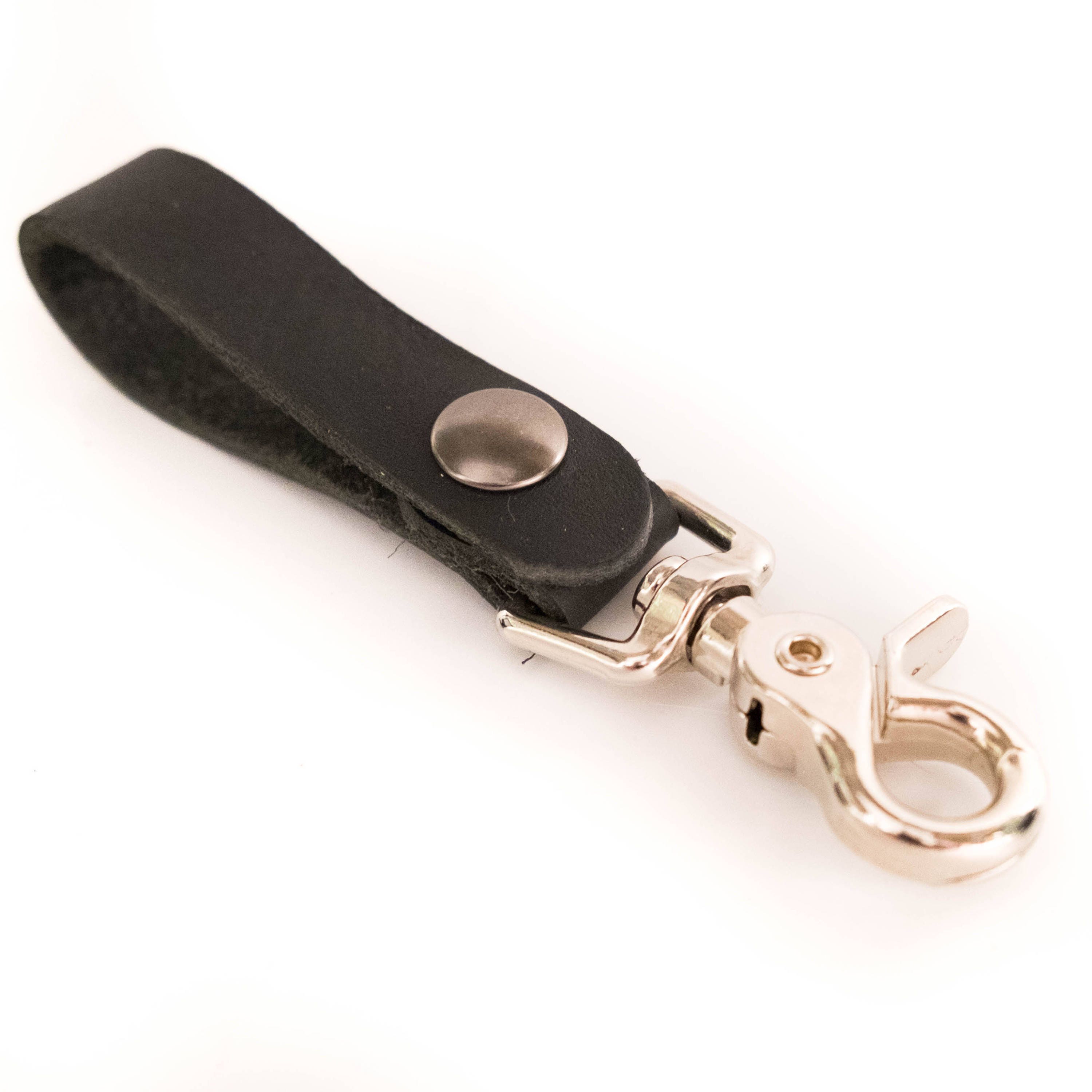 The Deluxe Keychain, Leather, Handmade, Triggersnap Key Ring