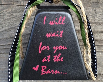 Rustic Home Decor. Cowbell, Cow Theme, Wedding Gift, Anniversary Gift, I Love You, Cowgirl, Cowboy. - Western Home Decor.