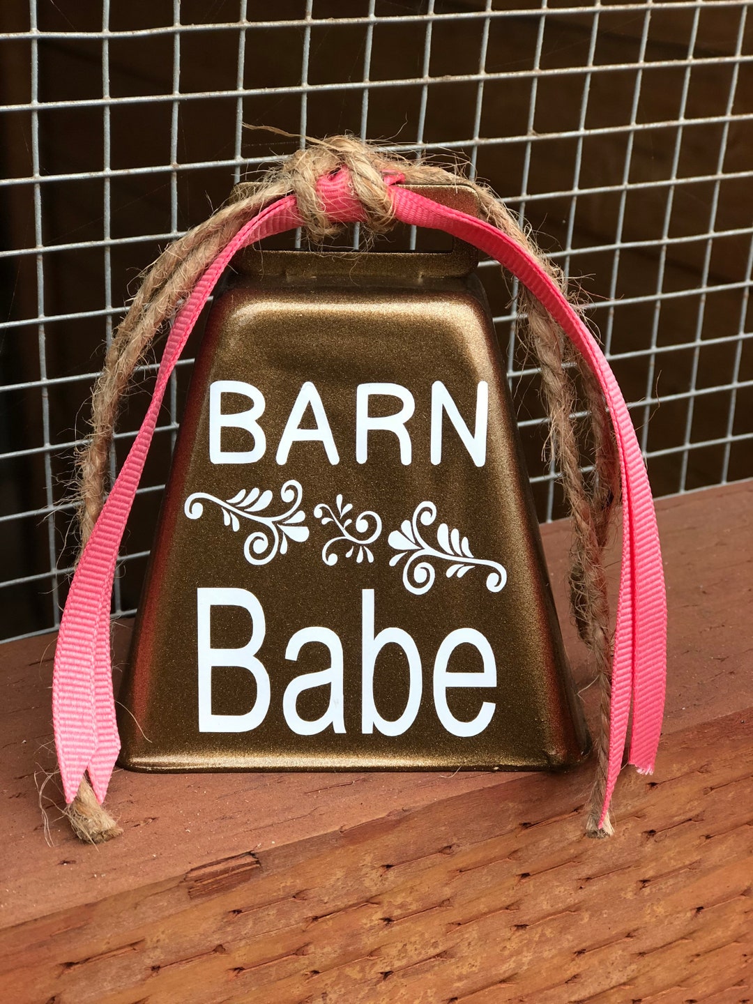 Barn Babe Cowbell. Country, Cattle, Ranch, Western, Cabin, Stables