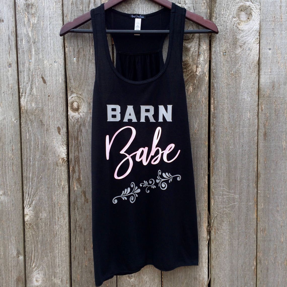 "Can I Get A Woof Woof" Ladies Racerback Tank Top - Dawg Nation Fan Shirt, Red, Medium