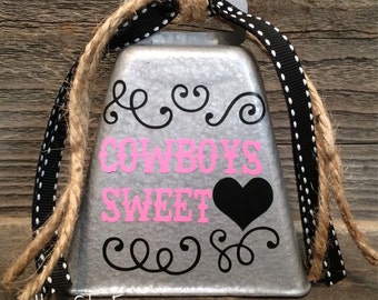 Cowbell Decor. Rustic, Farmhouse, Hearts, Ranch, Farm, Rodeo, Gifts, Country, Cowboy, Cowgirl, Cows, Love, Bells. - Western Home Decor.