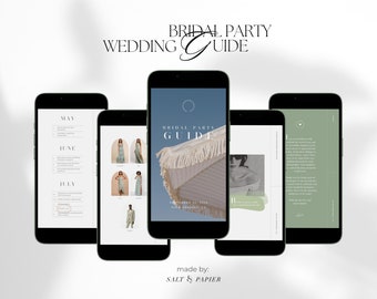 Minimalist Bridesmaid Guide: Mobile Canva Template (Digital Download)