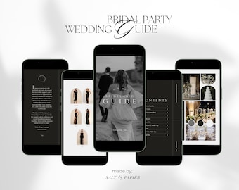 Bridesmaid Guide, Mobile Wedding Planner (Canva Template)