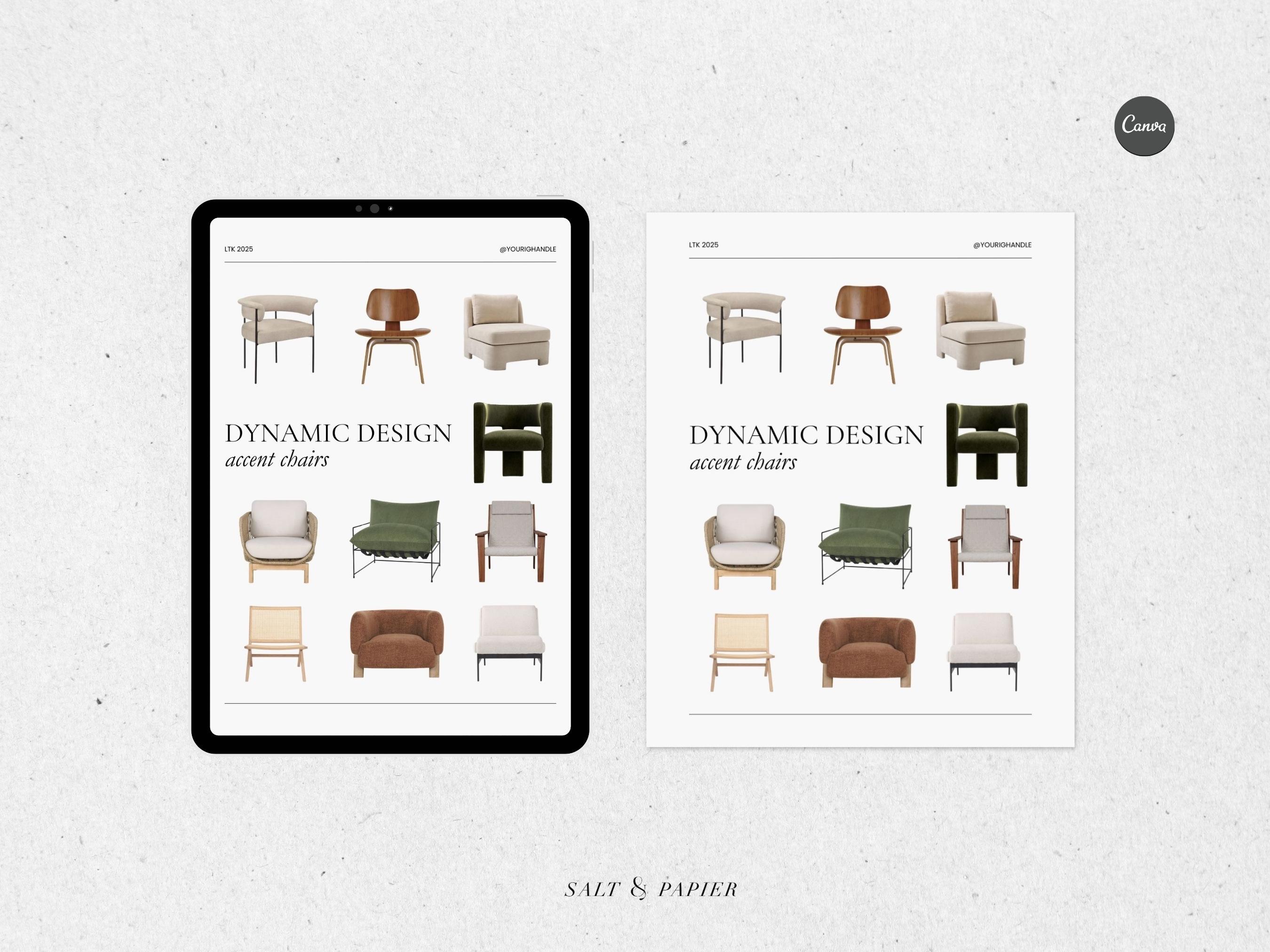 Interior Design LTK Templates: Canva Instagram Layouts (PDF) - Etsy