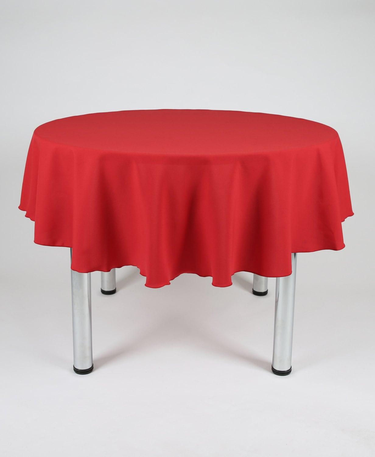 Red Round Tablecloth Made from polyester fabric not cotton. Etsy