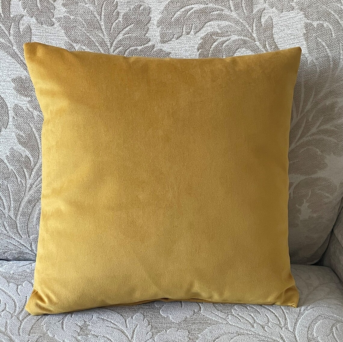 Mustard Gold / Ochre Luxurious Velvet Scatter Cushion Cover Etsy