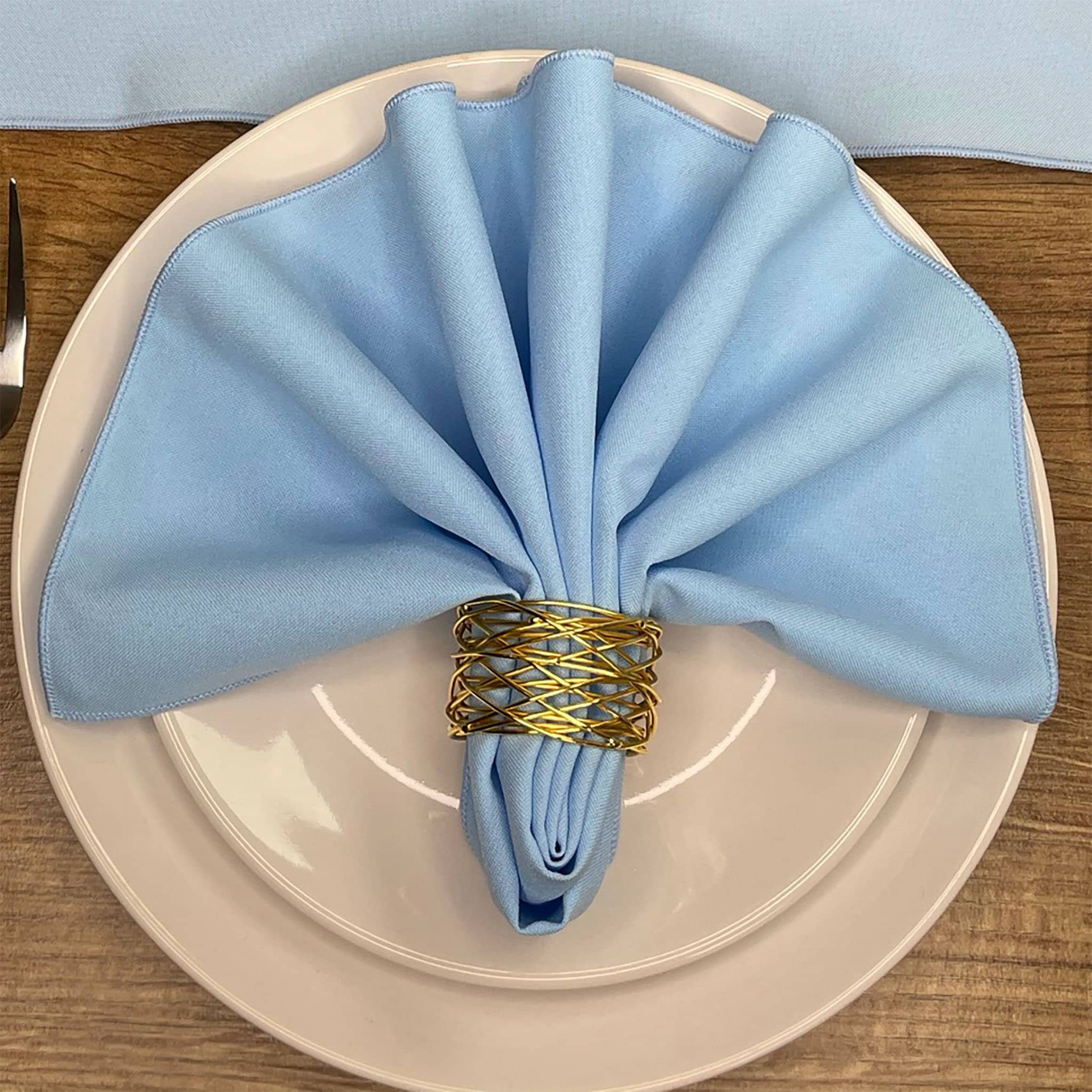 Baby Blue Napkins Sold Individually Made from polyester Etsy