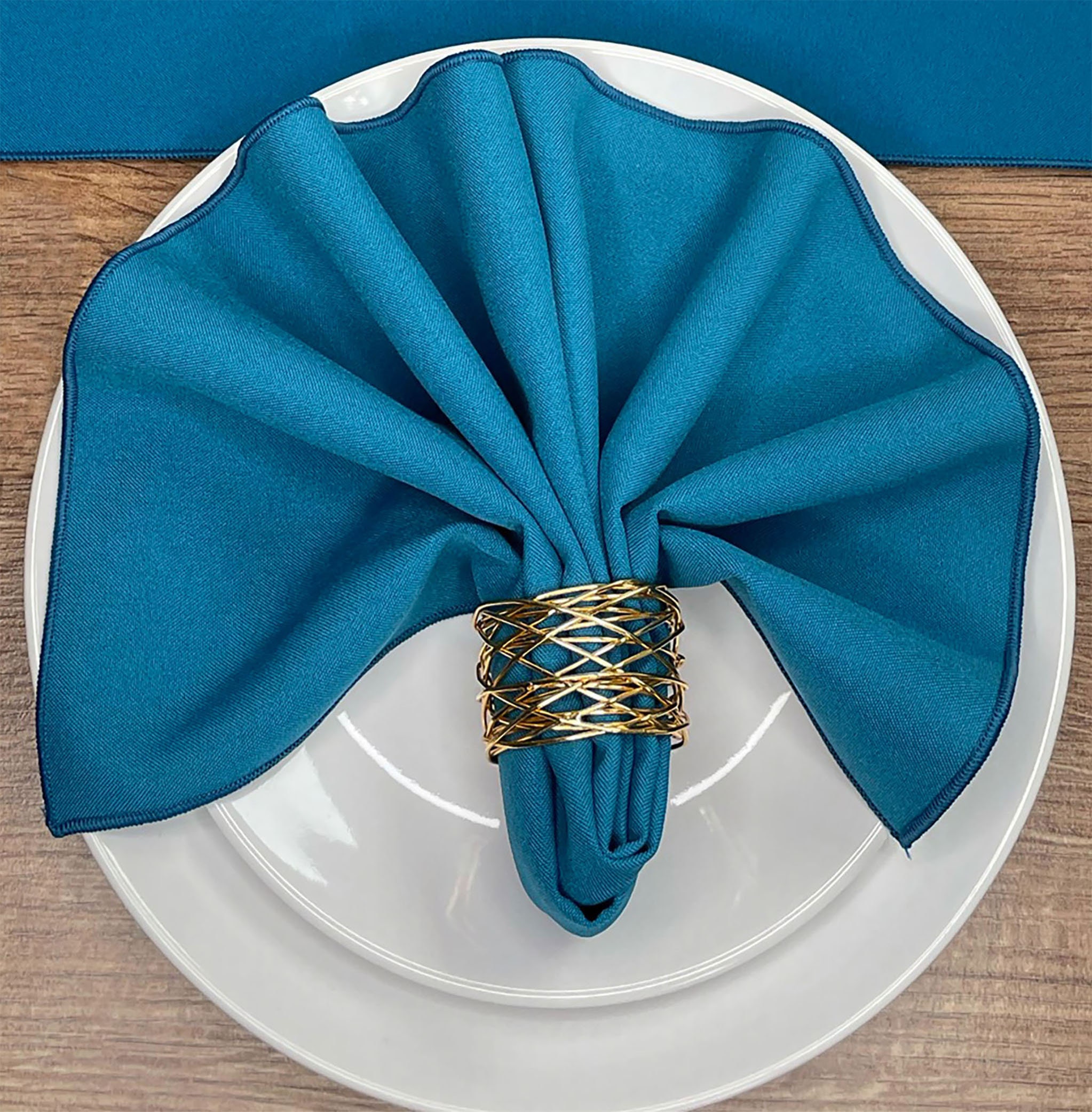 Teal Napkins sold Individually Made From Polyester Fabric Etsy Norway