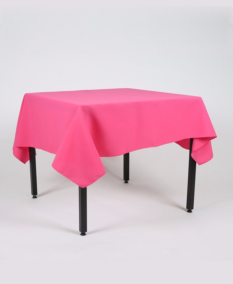Hot Pink cerise Rectangle Fabric TABLECLOTH / TABLE CLOTH Etsy