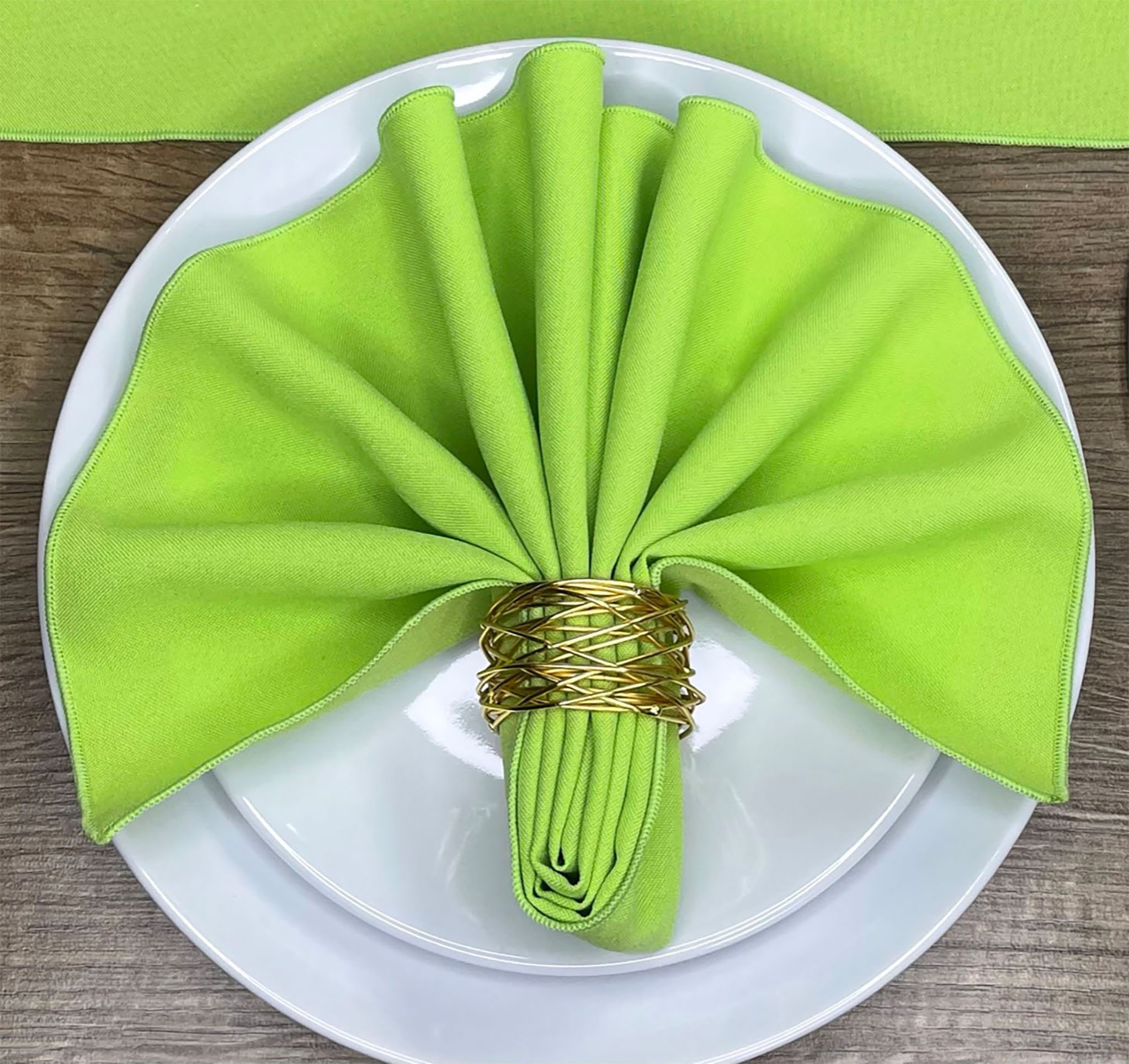 Lime Green Napkins sold Individually Made From Polyester Etsy