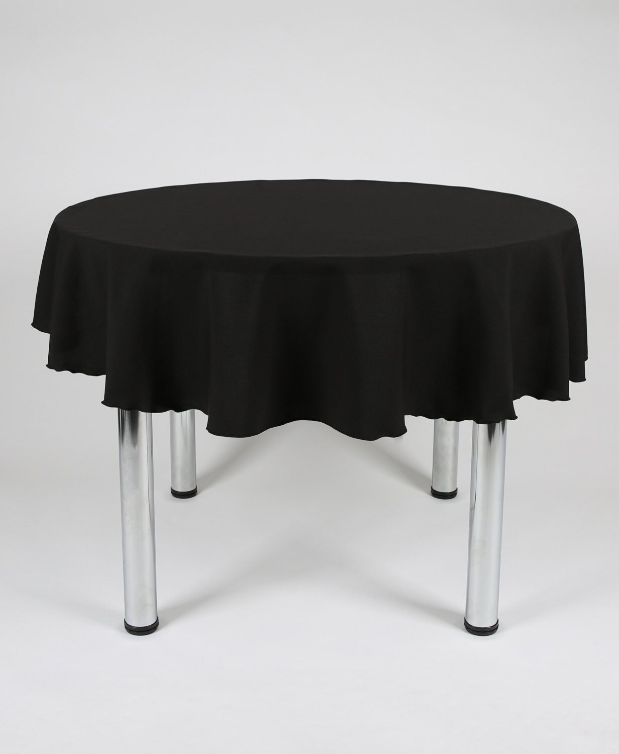 Black Round Tablecloth Made from polyester fabric not Etsy