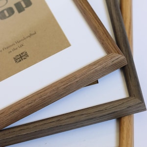 Wood Picture Frame, Luxury Oak Veneer Frames, A3 A2 A4 Sizes, Poster Frame, Wood Wall Decor, Handmade Frame, Various sizes, Solidwoodshop