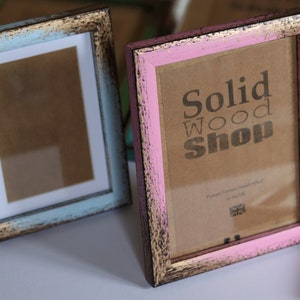 Distressed Frame A5 A4 A3 A2 Picture Frame Home Living Rustic Decor Photo Frame Woodworking Wedding Wood Decor Wall Frame solidwoodshop image 7