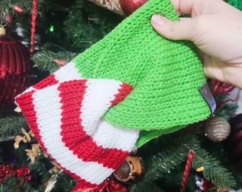 Cache-oreilles Grinch, bandeau en tricot, commandez avant le 15 décembre pour une livraison avant Noël aux États-Unis uniquement