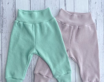 Mauve or Teal Waffle Tracksuit Pants