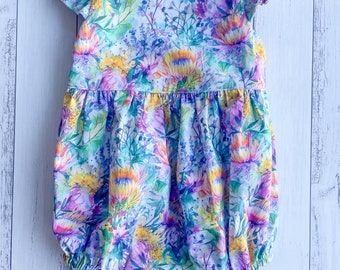 Native Australian Waratah Tea Party Romper