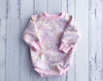 Audrey Floral Sweater Romper
