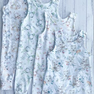 Australian Animals- Koala and Wombat Harem Romper