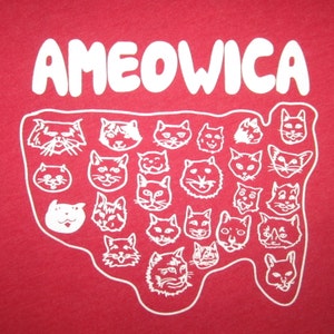 womens ameowica t shirt america cats USA cute funny merica murica united states cat meow awesome cool patriotic red white blue 4th of july