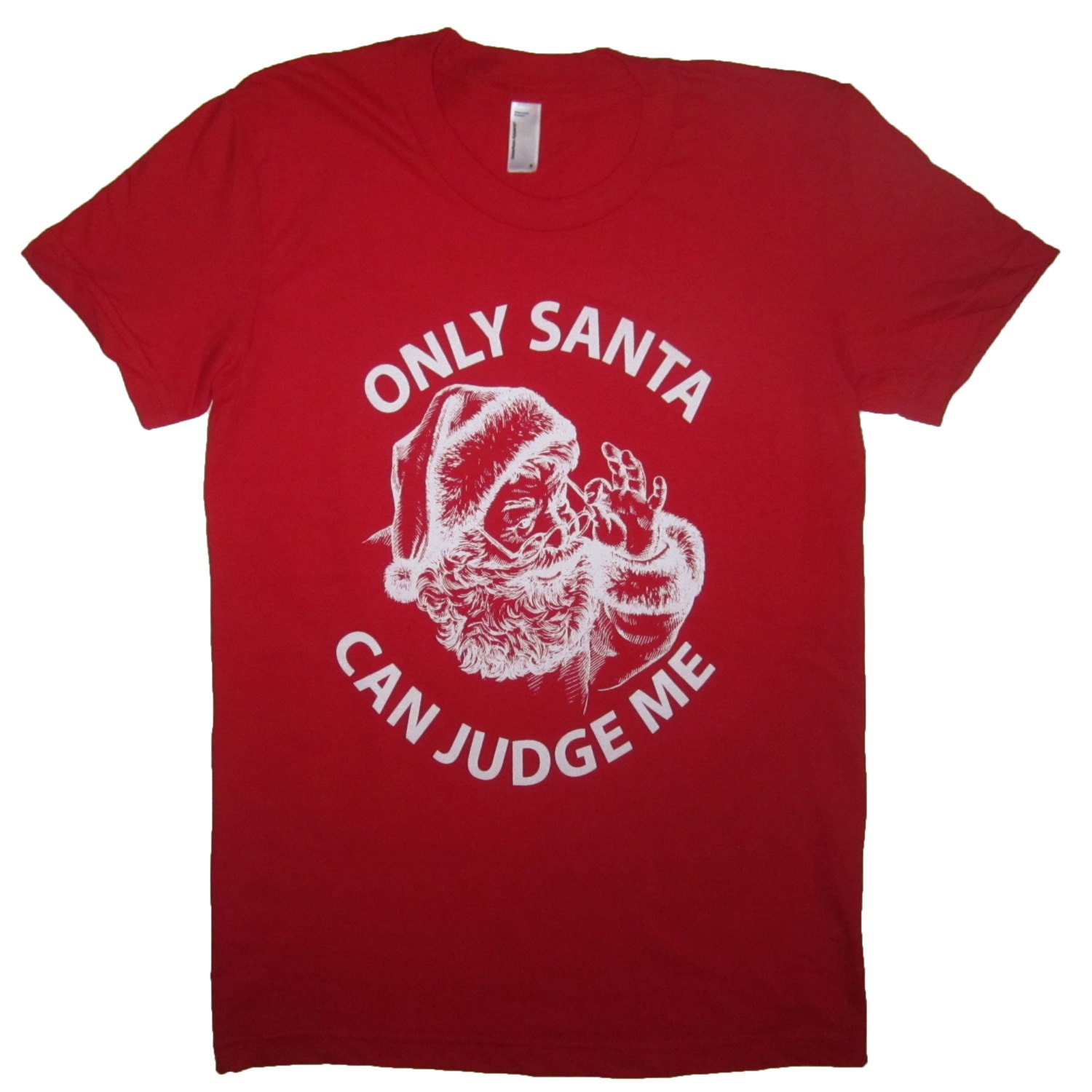 Womens Only Santa Can Judge Me T Shirt 