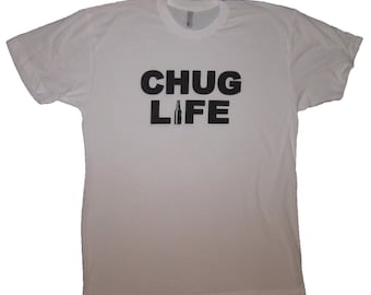 chug life t shirt funny mens drinking beer humor thug party novelty graphic tee cool unisex craft micro brew present gift