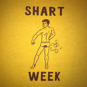 shart week t shirt funny novelty shark tee top gift present idea mens vintage secret santa gag fart poop offensive graphic humor cool new image 1