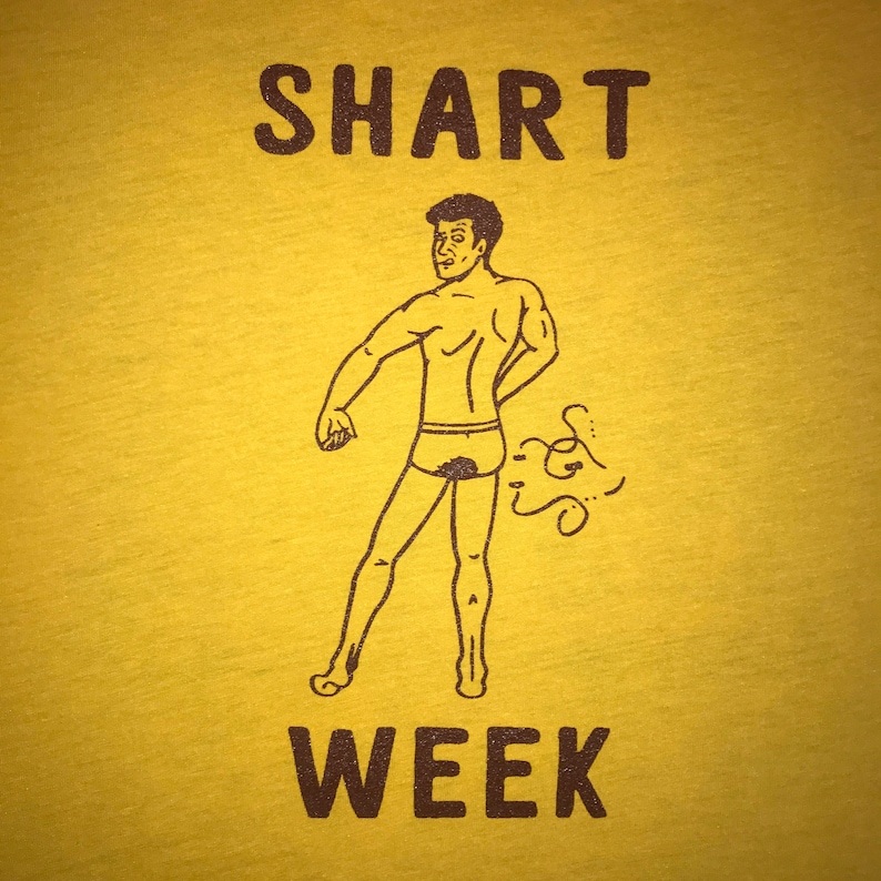 shart week t shirt funny novelty shark tee top gift present idea mens vintage secret santa gag fart poop offensive graphic humor cool new image 1