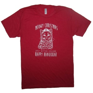 Poster « Hanukkah Joyeux Joyeux Meowukkah Hanukkat Chat Juif », Par Oddduckshirts