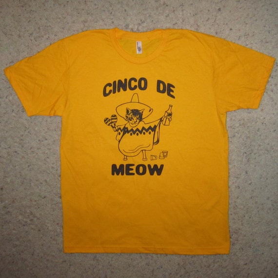 Funny Cinco De Mayo Cinco De Meow T-Shirt Funny Cinco De Mayo Cinco De Meow T-Shirt