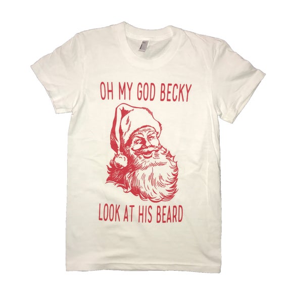 Womens My God Becky Beard Santa Claus Christmas - Etsy