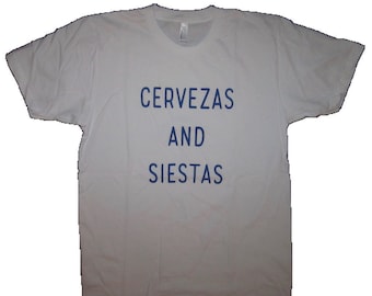 cervezas and siestas t shirt mens style soft spanish cinco de mayo funny awesome drinking beer naps party mexico husband boyfriend gift idea