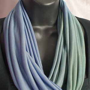 silk infinity scarf silk jersey circular scarf