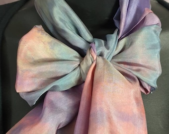 long silk scarf special gift silk wedding anniversary special occasion silk accessory