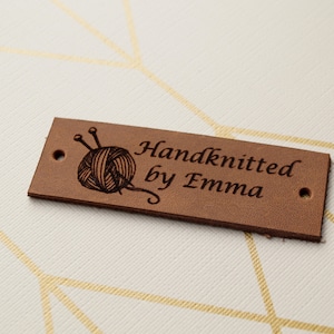 Etichette personalizzate, etichette per abbigliamento personalizzate, etichette in pelle, etichette per la cura, etichette per etichette personalizzate fatte a mano, set di 25