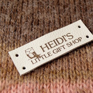 Product labels for handmade items, knitting labels, custom garment labels, product tags, set of 25 pc