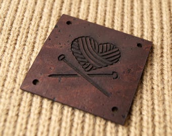 Vegan leather labels, cork leather labels, eco friendly labels, custom clothing labels, garment tags, leather labels, logo tags, 25 pc