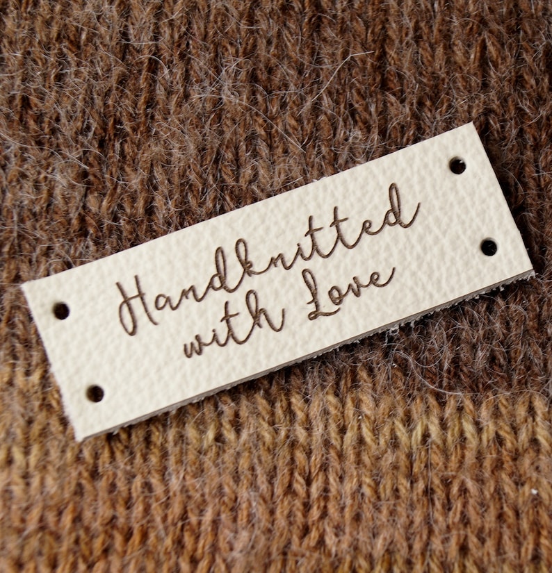 Product Labels for Handmade Items Knitting Labels Custom Etsy