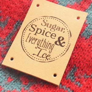 Custom logo labels, knitting tags, product labels - knitting labels - crochet tags - clothing tags - logo tags, set of 25
