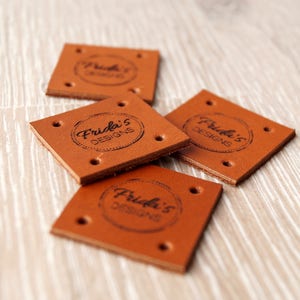 Custom Clothing Labels Leather Labels Personalized Leather - Etsy