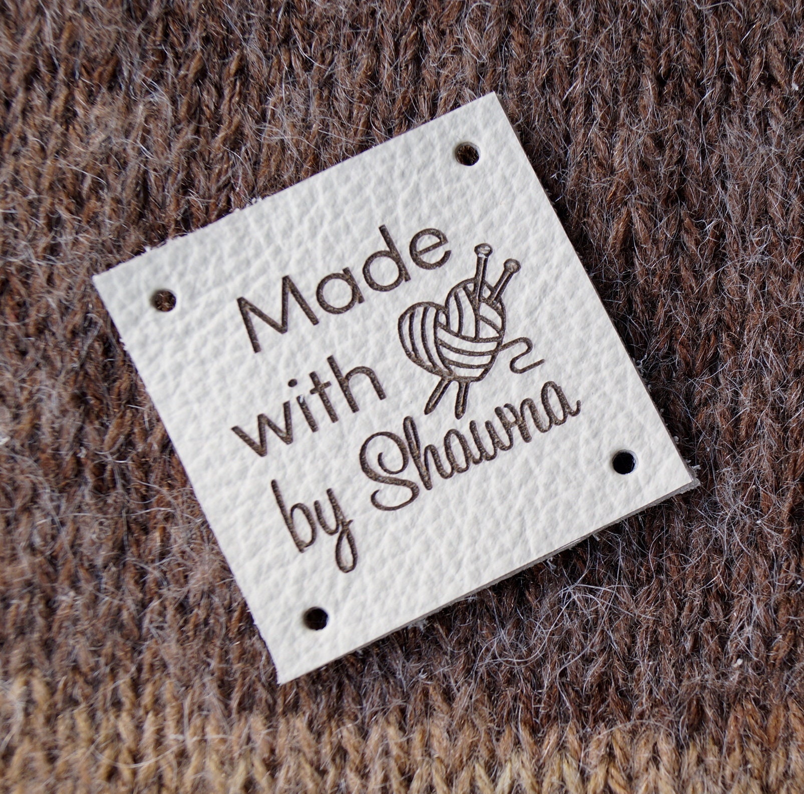 Personalized leather clothing labels